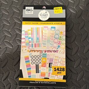 The Happy Planner Savvy Saver Sticker Set - Multicolor